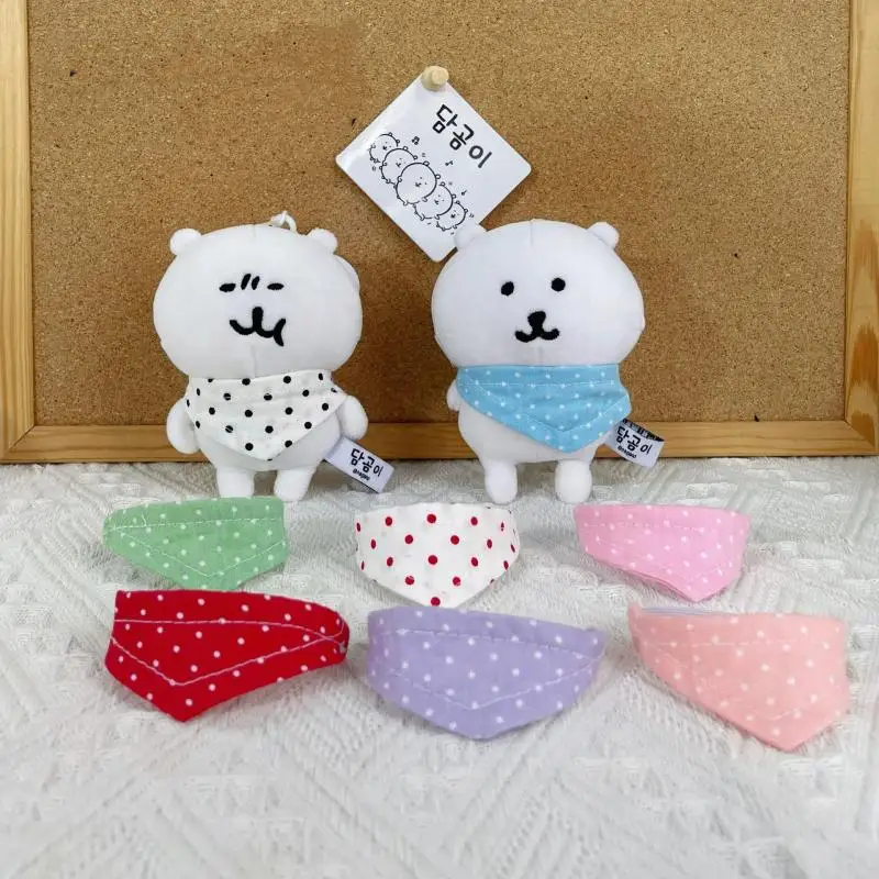 Leuke Mini Speeksel Handdoek Poppenkleertjes Geschikt Voor 10cm Katoenen Pop Driehoek Sjaal Decoratie