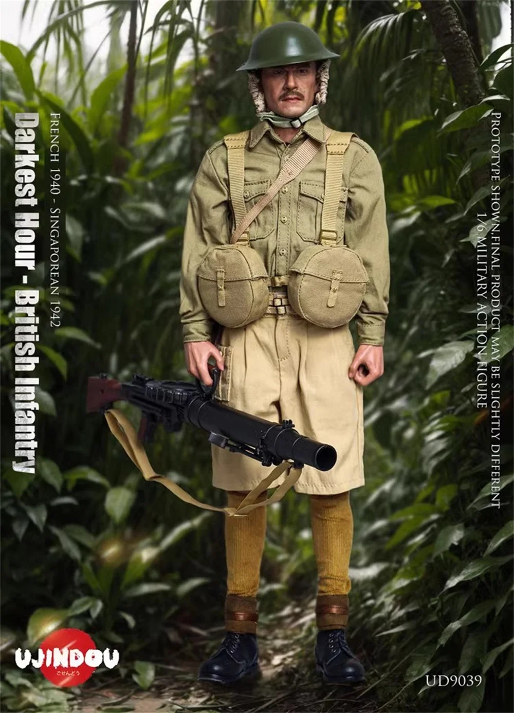 In Voorraad 1/6 UJINDOU UD9039 WWII Britse Soldaat Pop Nieuwe Versie Volledige Set Action Figure Voor Fans Verzamelen