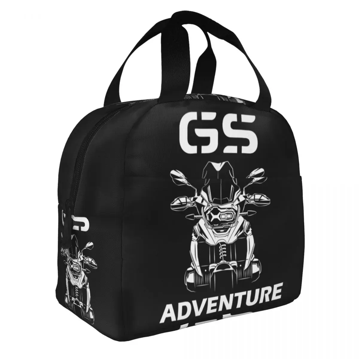 Custom GS Adventure Motorbike 1250 Motorcycle Thermal Insulated Lunch Bags Women Resuable Lunch Container Storage Food Box