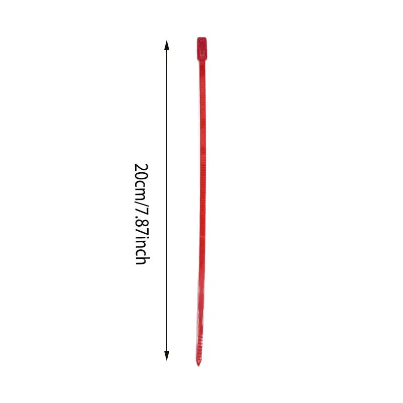 ทนทาน 100 ชิ้น/แพ็คสายเคเบิลที่มีสีสันไนลอนสายรัดซิปหลายหัวเข็มขัดแบบใช้ซ้ำได้ DIY สายรัดสำหรับยึดและผูก