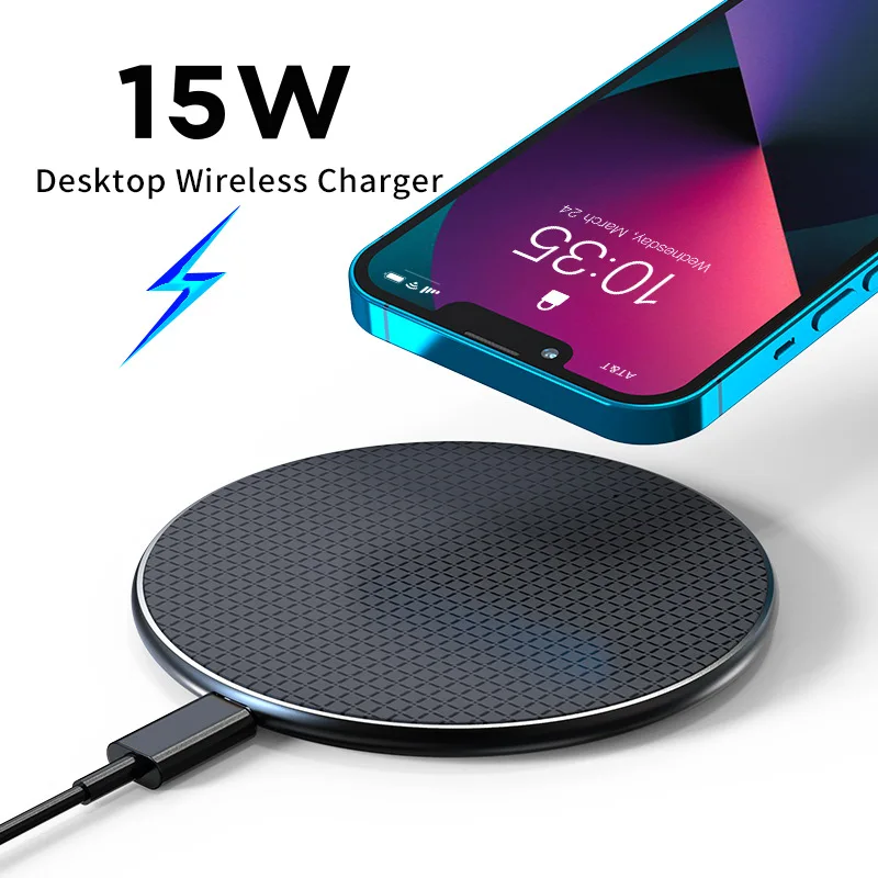 

15W Wireless Charger For Blackview BV5800 BV6800 BV9500 BV9600 BV9700 BV9800 BV9900 BL6000 Pro Fast Charging PAD LED Indicator