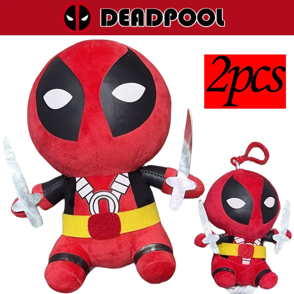 

12-22 см новый пул Marvel Dead, плюшевые игрушки, мультяшные фигурки комиксов, мягкие куклы, подвеска, детские подарки на день рождения, каваи, рождественский декор