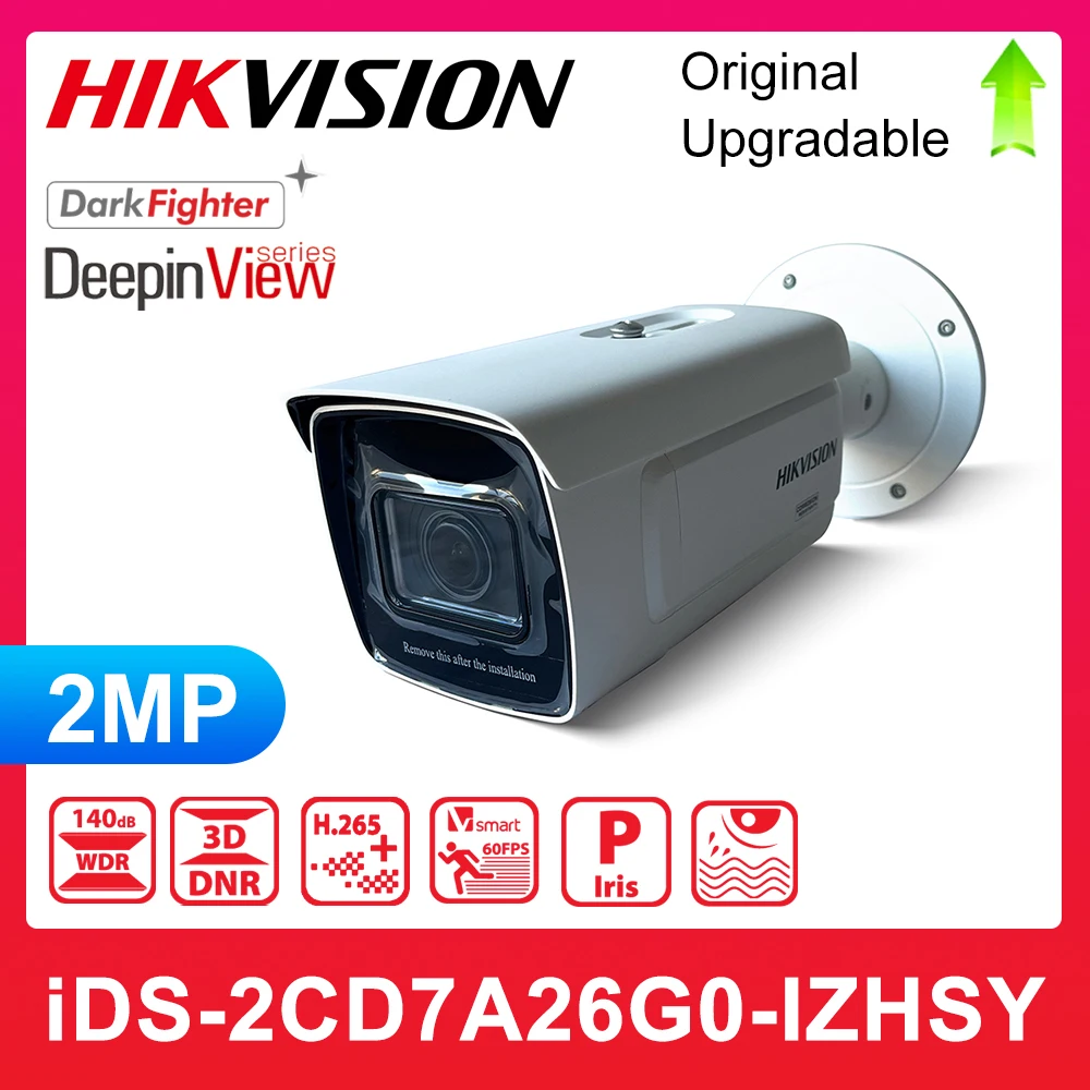 Original Hikvision iDS-2CD7A26G0-IZHSY 2 MP IR Varifocal DarkFighter Bullet Network Camera