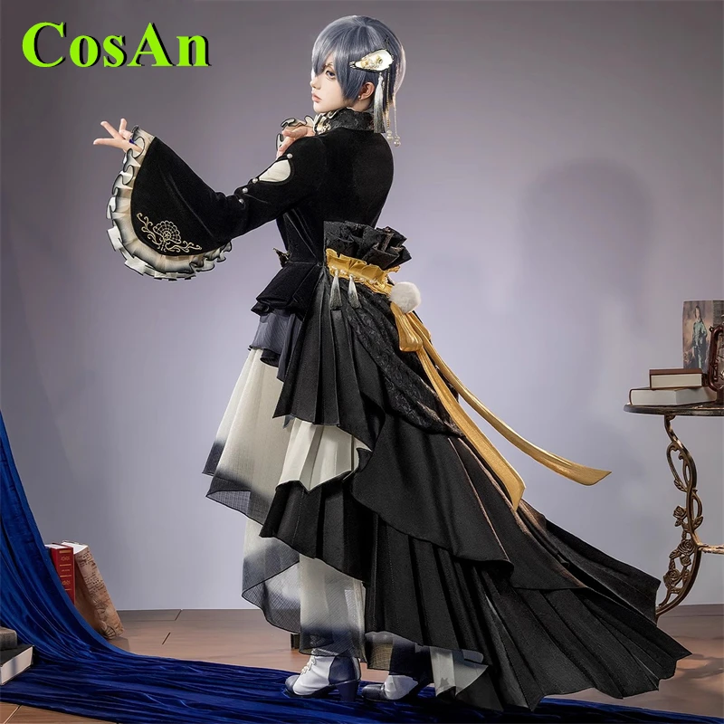 CosAn Anime Black Butler Ciel Phantomhive Cosplay Costume Oyster Formal Dress Gorgeous Uniform Party Role Play Clothing