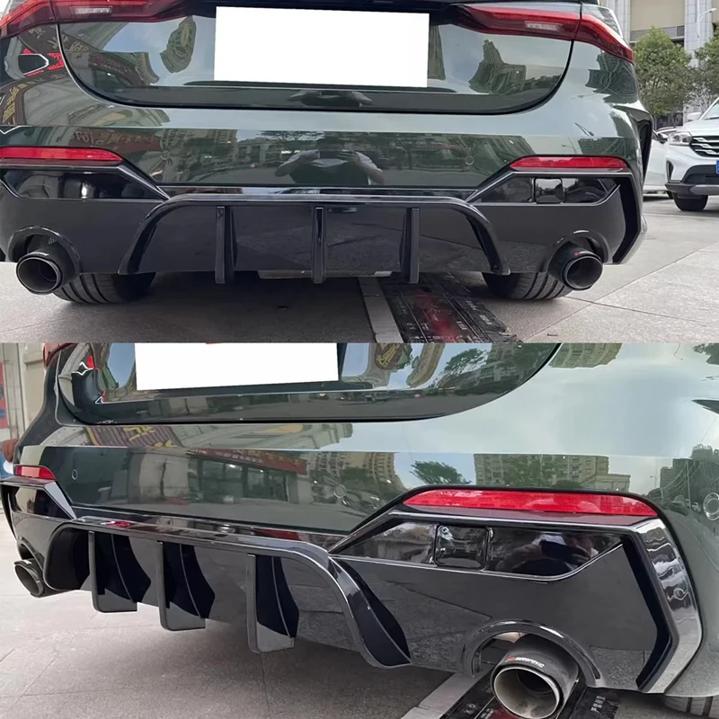 Rear Bumper Back Diffuser LED Rear Lip Tail Lip Spoiler For BMW 4 Series 2020+ G22 G23 420i 430i 435i M440i 2 Door M Performance