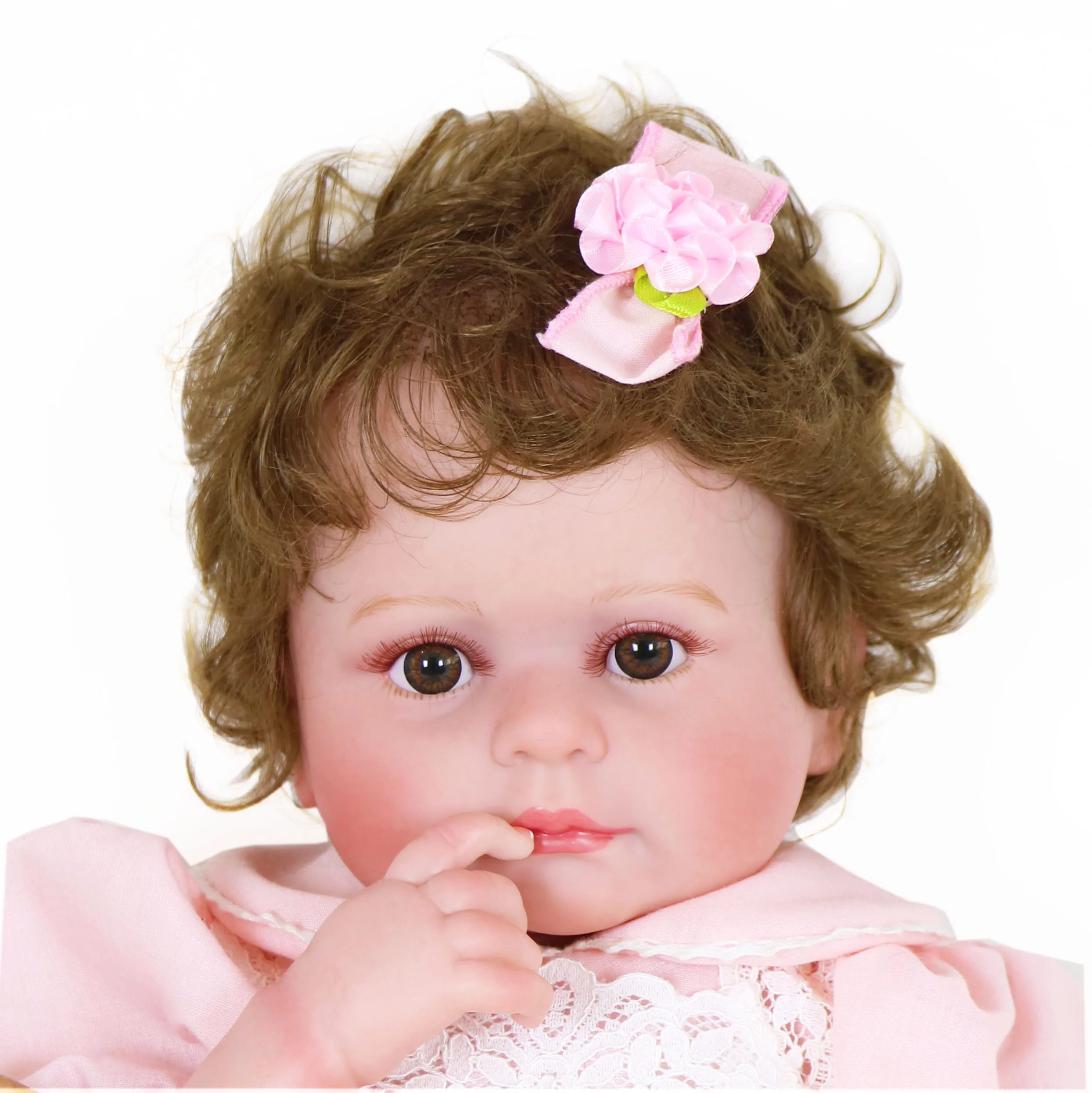 Littler Rose 20 inch Reborn Doll Realistic Newborn Baby Dolls with Soft Vinyl arms and Legs and 3D Painted Skin Visible Veins