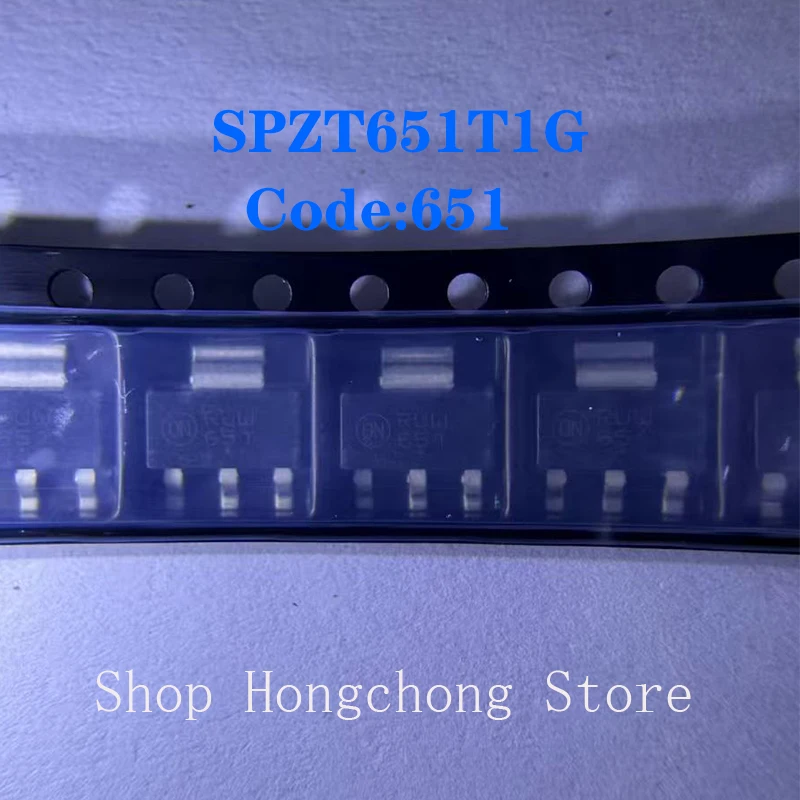 

SPZT651T1G SPZT651 SPZT651T 651 Код TRANS NPN 60 В 2A SOT223 Новый оригинальный чип электронных компонентов INTEGRATED CIRCUITS CHIP