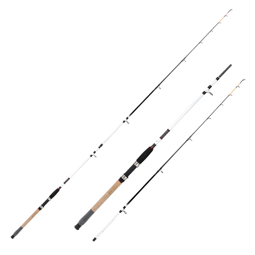 

High Quality 2 Sections Carbon Spinning Rod 5.4M Saltwater Heavy Duty Medium Ultra light Fishing Rod Spinning