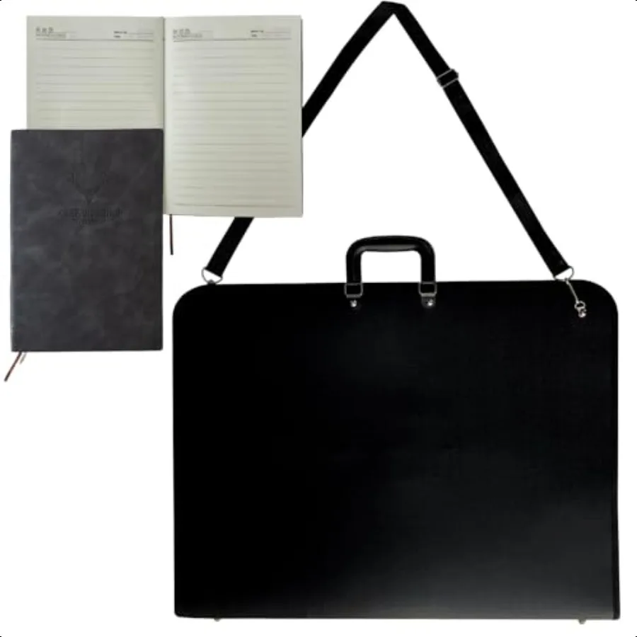 

Art Portfolio Case 18x24 Artist Portfolio With Handle Adjustable Shoulder Strap And One Notebook B 5 Waterproof Portfolio Fold