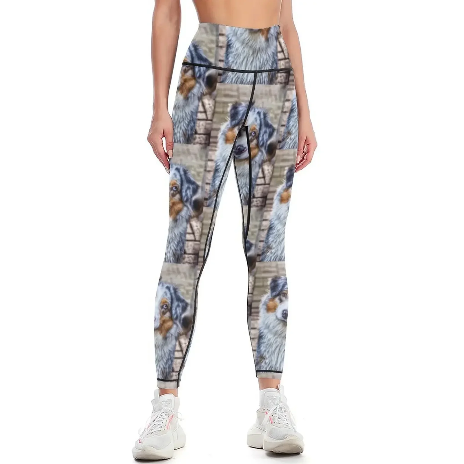 Australian Shepherd Leggings jogging pants Sports female Golf wear Fitness clothing Womens Leggings