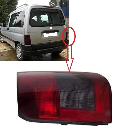 STOP LAMP RIGHT (SENSE) PARTNER BERLINGO 1996-2005 COVER-CENTRAL BLACK