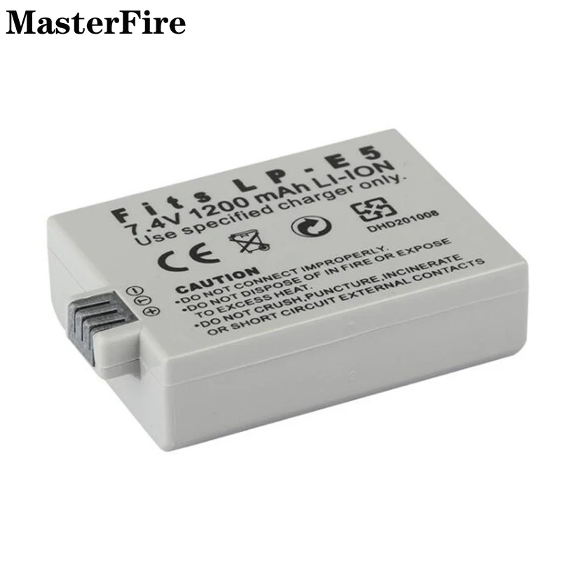 LP-E5 LP E5 1200mah 7.4V Camera Battery LPE5 for Canon EOS Rebel Xsi Rebel T1i Kiss F Kiss X2 Kiss X3 500D 450D 1000D Batteries