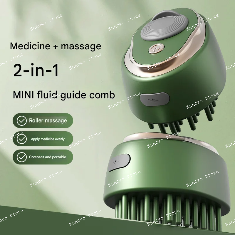 

Аппликатор кожи головы, введение, расческа с жидким направляющим, массажер для головы, жидкость для роста волос, мини-массажная расческа, уход за волосами