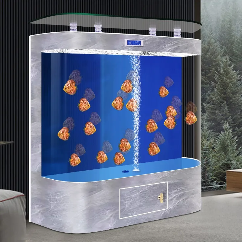 

Newest Smart Aquarium: Large Self-Cleaning Goldfish Tank with Filter & Oxygenator, Low-Maintenance Eco Fish Tank Home JT40