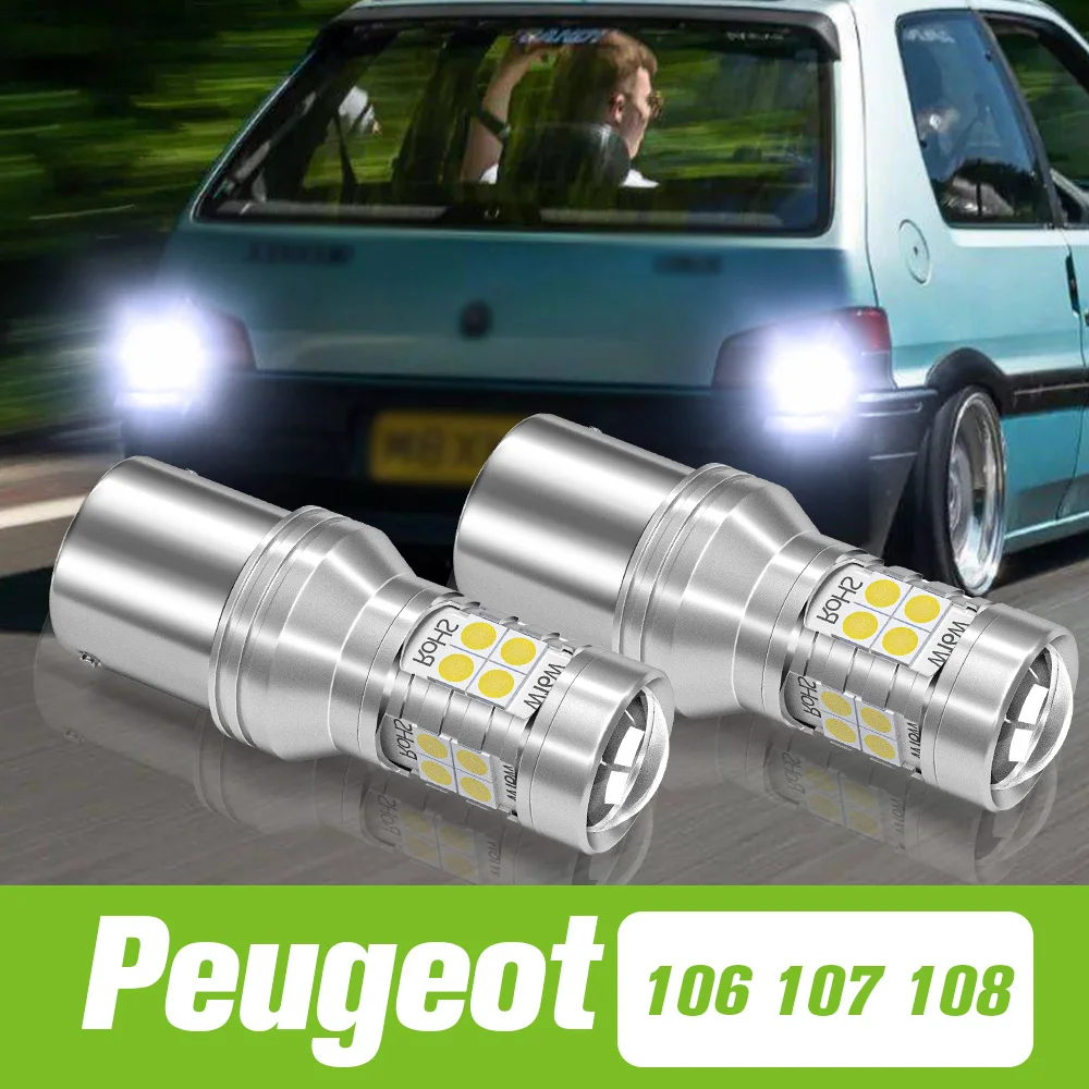 

2pcs For Peugeot 106 107 108 LED Reverse Light Backup Lamp 2004 2005 2006 2007 2008 2009 2010 2011 2012 2013 2014 Accessories