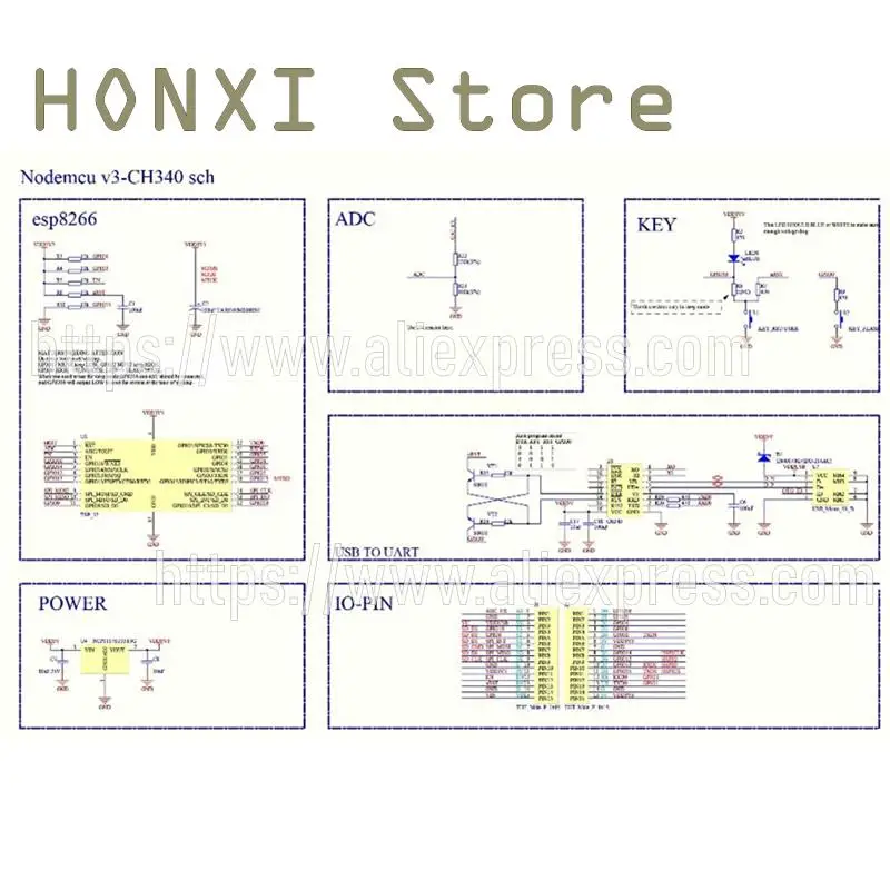 1PCS ESP8266 serial wifi module NodeMCU Lua V3 iot CH340 development board