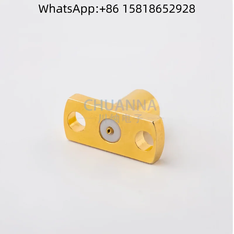 1pcs SMP-JFD19 full detent ultra-small RF connector, two-hole flange, hole spacing 8.3mm, with 0.38 glass bead plug