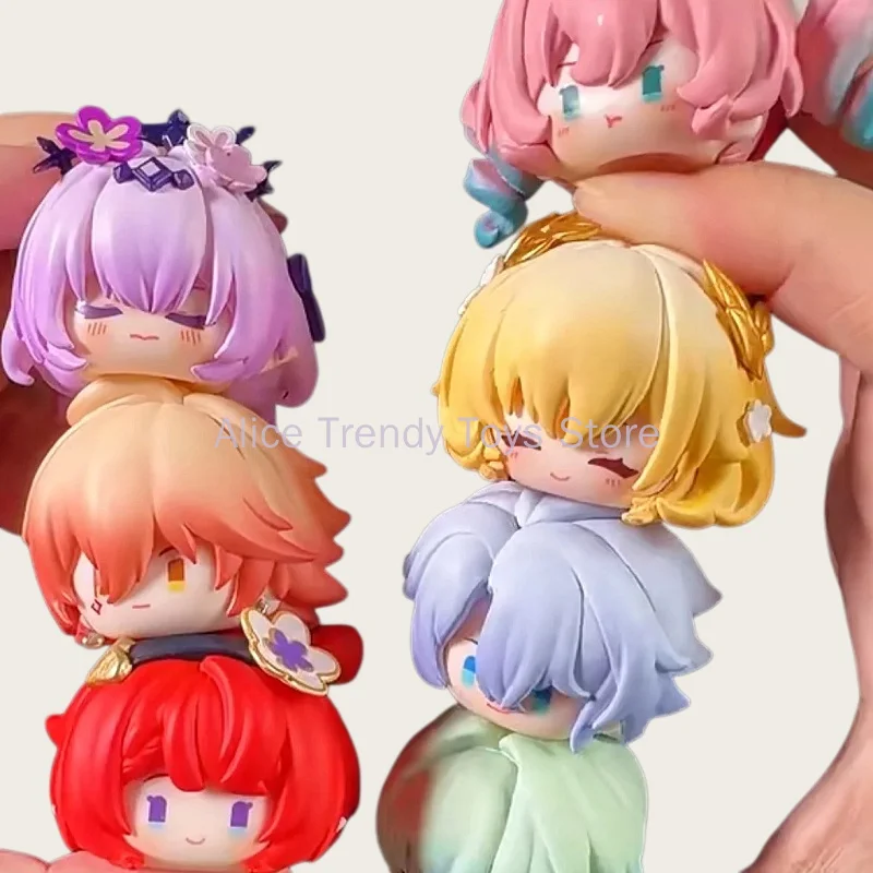 Mihoyo Honkai Star Rail Official First Edition Stacking Figures Anime Figurine Desktop Ornament Trendy Toy For Anime Collectors