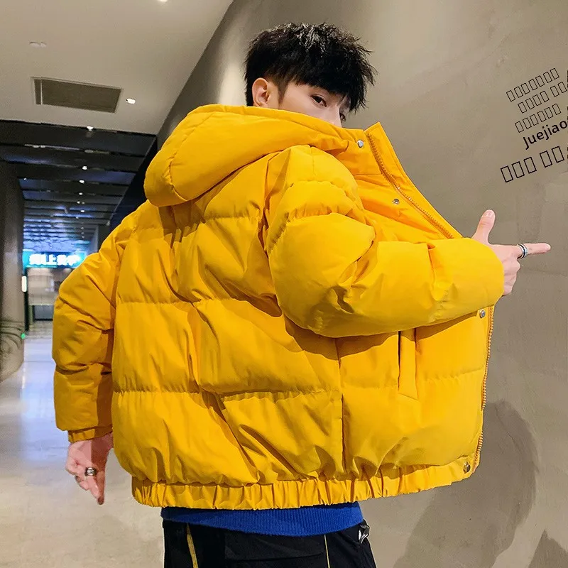 Men's New ort Thiened down Cotton Jaet Youthful Outdoor Wear Hooded Autumn Winter Coat ort Faionable Ting Brand