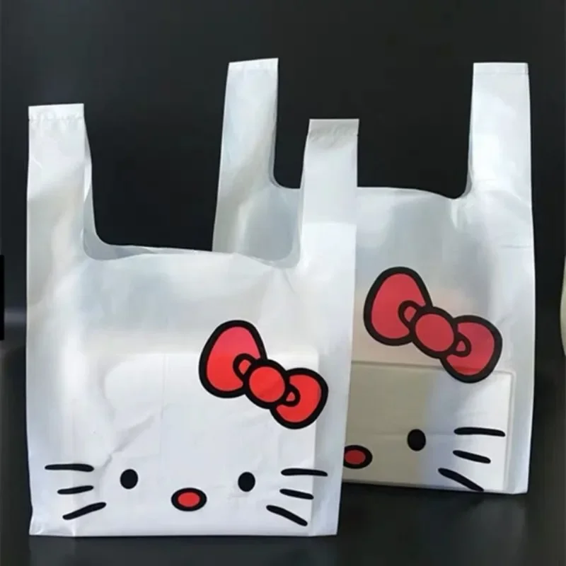 Sanrio cute cartoon wzór HelloKitty codzienne potrzeby gospodarstwa domowego kreatywny wysokiej jakości przenośny plastikowy worek na śmieci torba