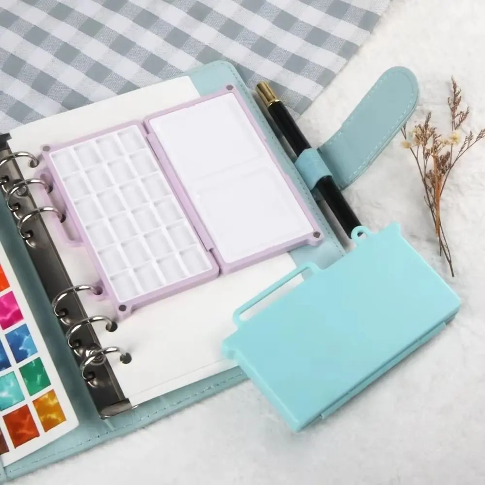 Compact Magnetic Watercolor Paint Box Mini Foldable Empty Paint Palette Waterproof Professional Travel Painting Tray Studio Use