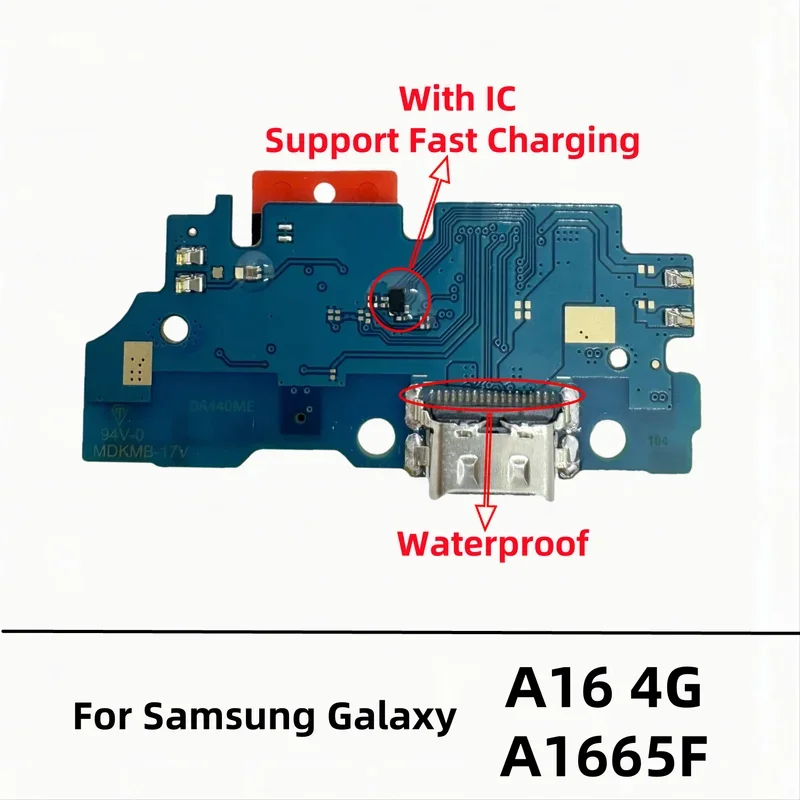 

USB Charger Dock Connector Board Charging Port Flex Cable For Samsung Galaxy A16 4G 5G SM-A166B A166B A165F A166E A166P