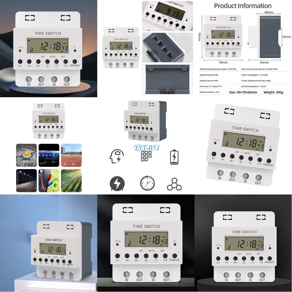 

E15A KG316T Programmable Timer Digital Timer Convenient & Easy to Use Timing Switches