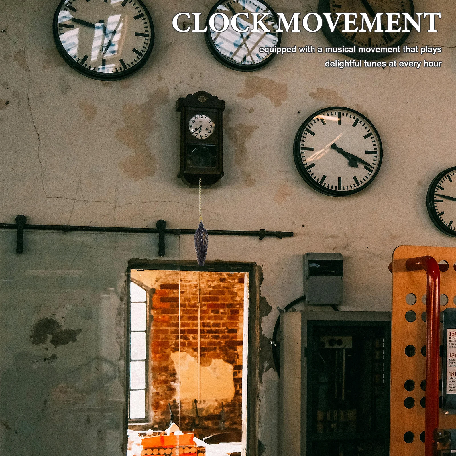 

2Pcs Cuckoo Clock Vintage Decor Wall Art Music Home Office Traditional Bird Sounds Bird Clock Wall Art for Home Office