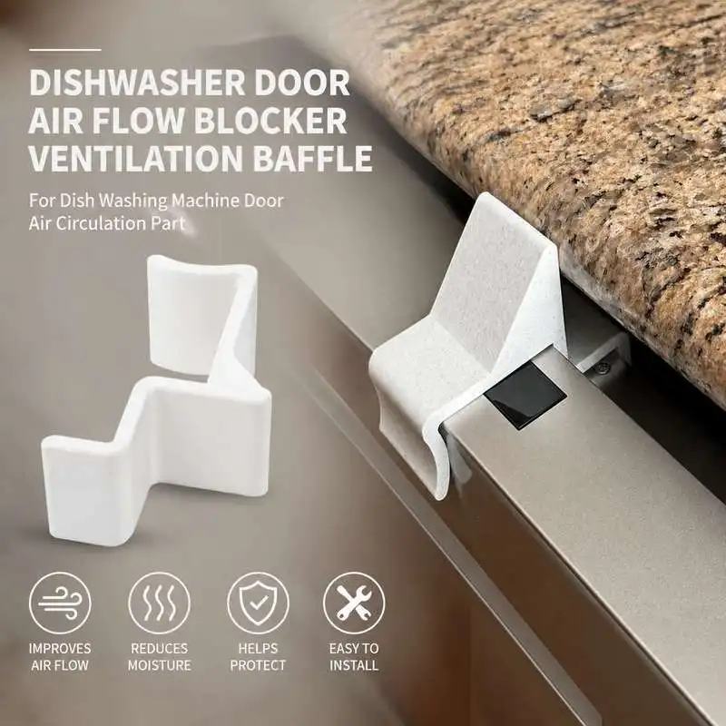 Dishwasher Door Air Flow Blocker Ventilation Baffle For Dish Washing Machine Door Air Circulation Part