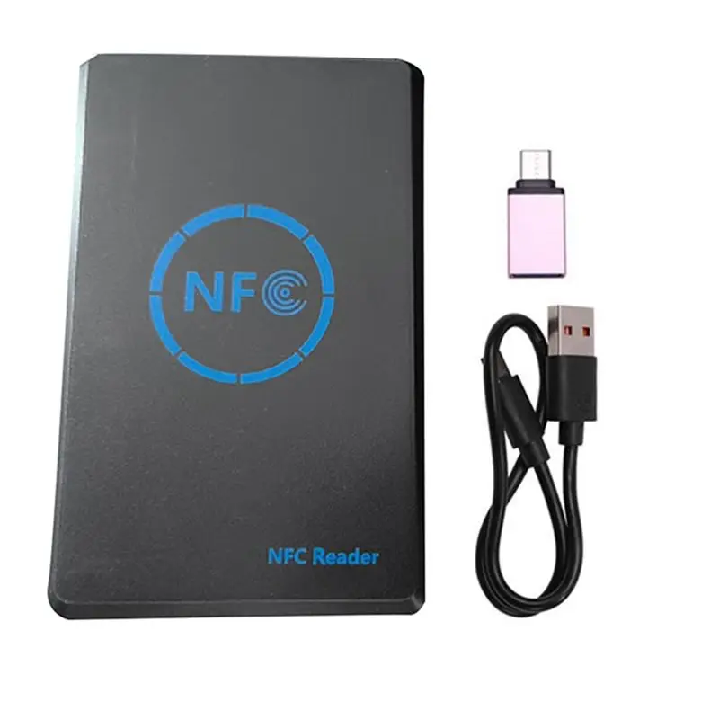 LXYB18B 5-Band Smart Chip Reader/Writer+ 5XUID Keychain 125K 13.56M HID Copier Duplicator Tag Clone ID IC Keychain Key Copy