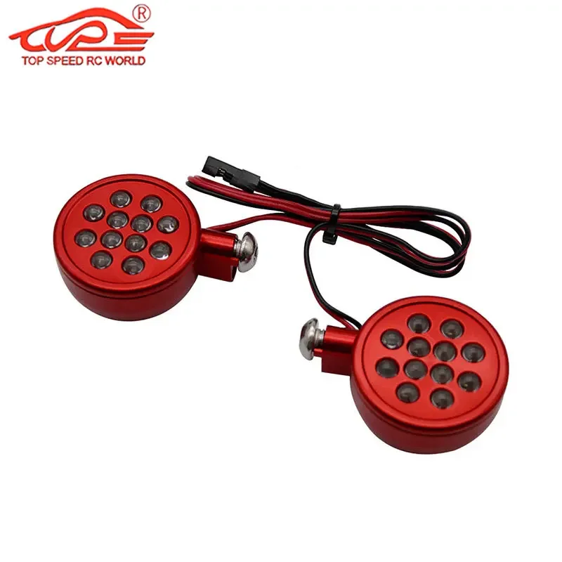 Upgrade CNC Metal Light LED Front Lights for 1/5 Scale HPI ROFUN ROVAN Kingmotor BAJA 5B Buggy Truck Part