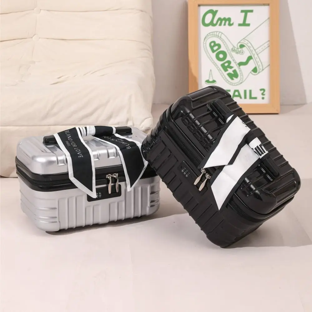 

17 Inch Cosmetic Case Portable Fashionable Toiletry Storage Bag Durable Waterproof Mini Luggage Bag Women's Handbag