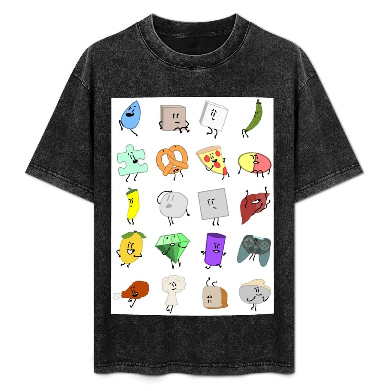 

Object Onslaught Characters T-Shirt summer shirt oversizeds plus sizes tshirts for men