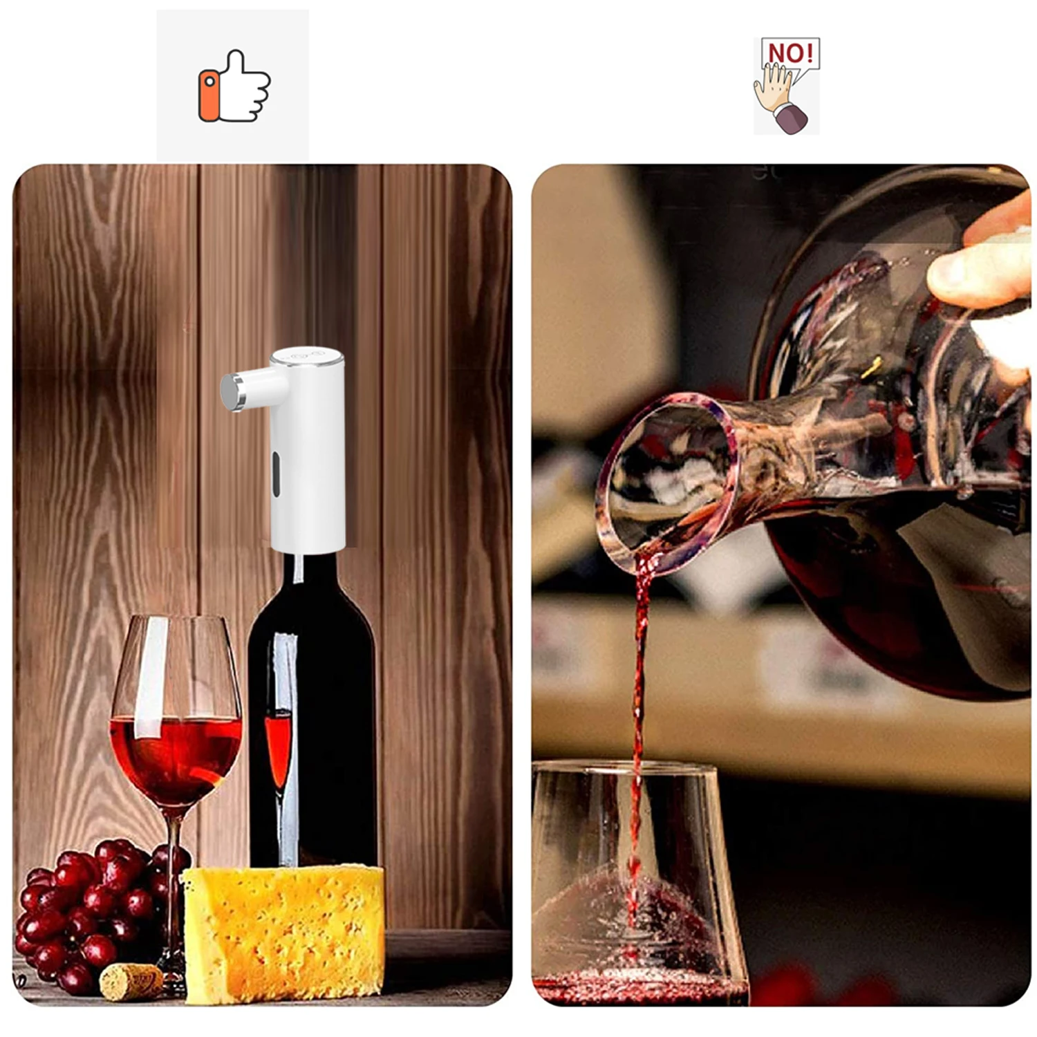 Professional High End Smart Electric Liquor Pump Dispenser Rechargeable Automatic Adjustable Quantitative Wine Decanter Pourer