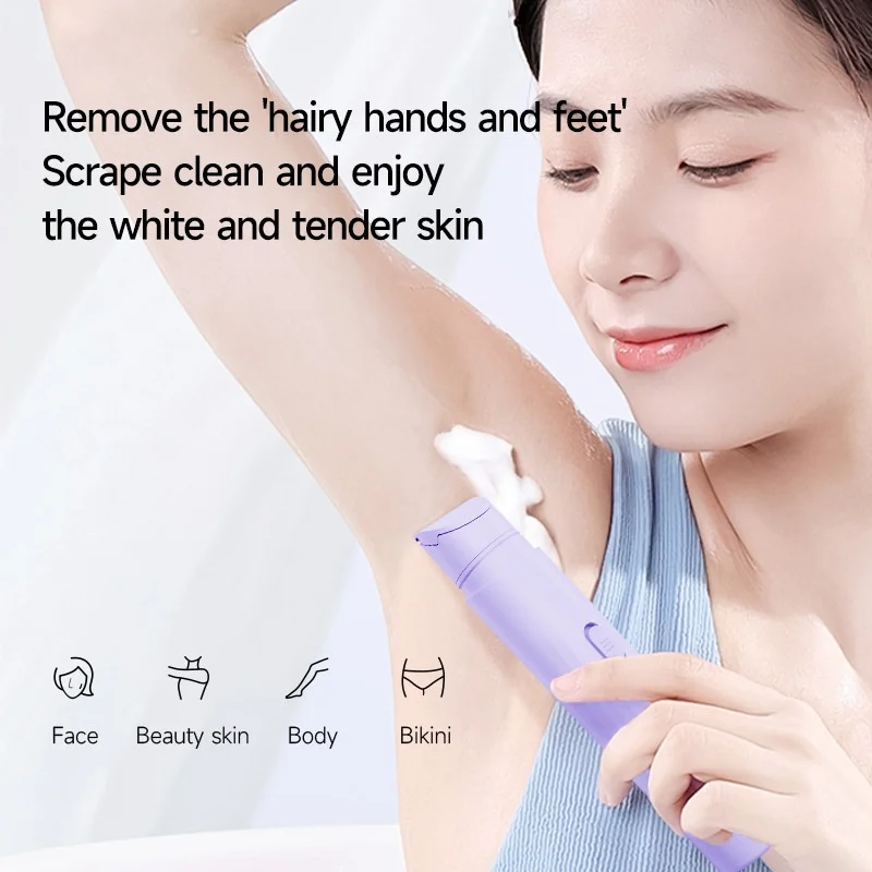 

Electric Shaver for Women, Waterproof Shaving Device for Leg Underarm Bikini Pubic Area Whole,Wet&Dry Use Body Skin Care