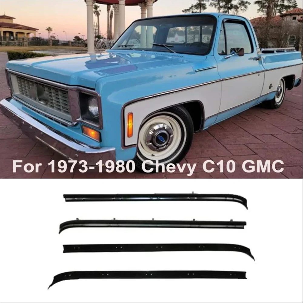 

Комплект фетровых уплотнительных лент для переднего окна автомобиля для GMC Chevy 1500 Jimmy Pickup Truck C10 K10 1973 ~ 1980, водонепроницаемая уплотнительная лента для автомобиля