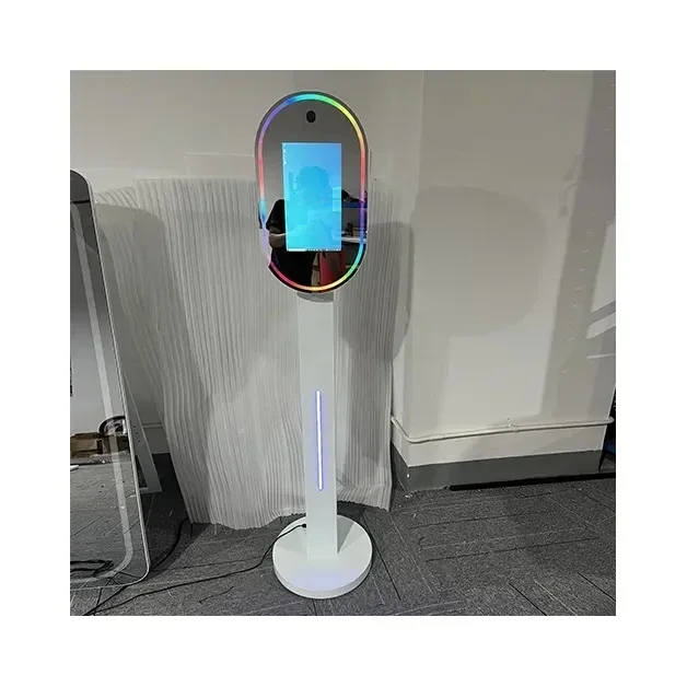 

hot sell 2023 New Technology Mirror Ring Light Photo Booth lr Ipad Mirror Photo Booth