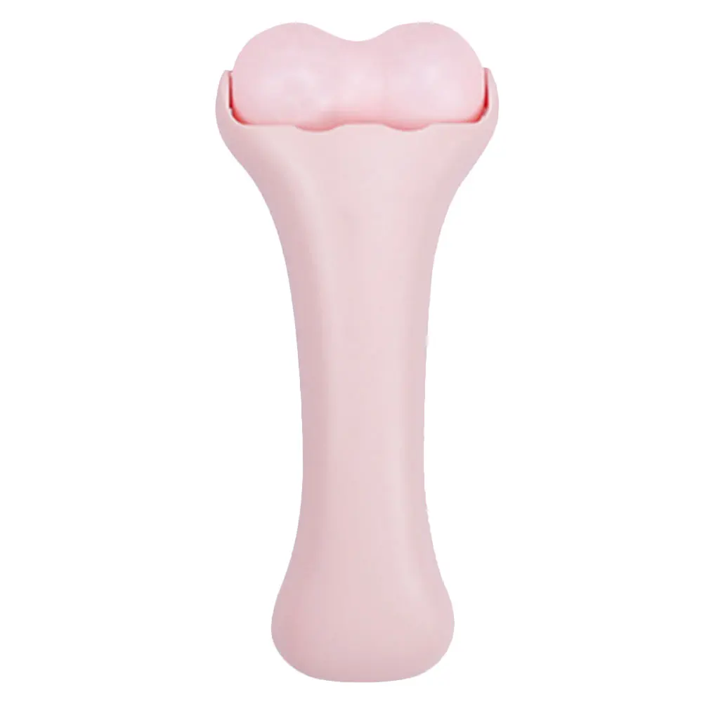 

Pink Double Balls for Face Skincare Massage Tool Compact Size Cold Compress Anti Puffiness Firming Smooth Face Neck