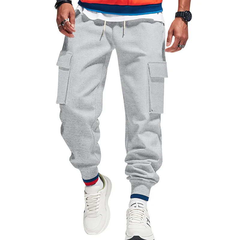 Autumn And Winter Heavy Overalls Men's Large Size Multi-pocket Casual Sports Leggings Men