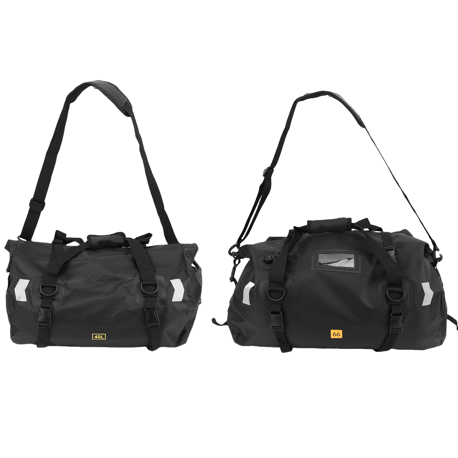 

Motorcycle Rear Seat Bag, Reflective Tail Bag with Large Storage Space, Water-resistant Motorcycle Luggage Pack