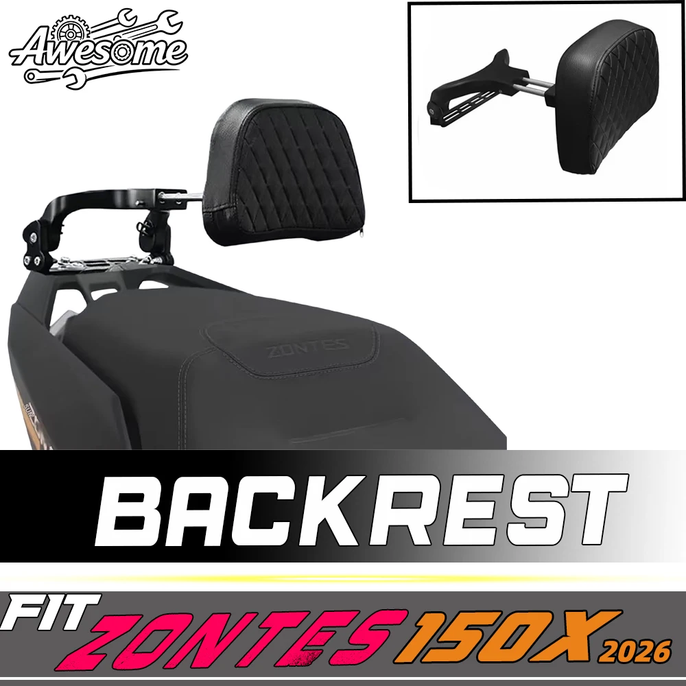 Retractable Foldable Rear Rider Backrest Fit For 2026 ZONTES 150X X150