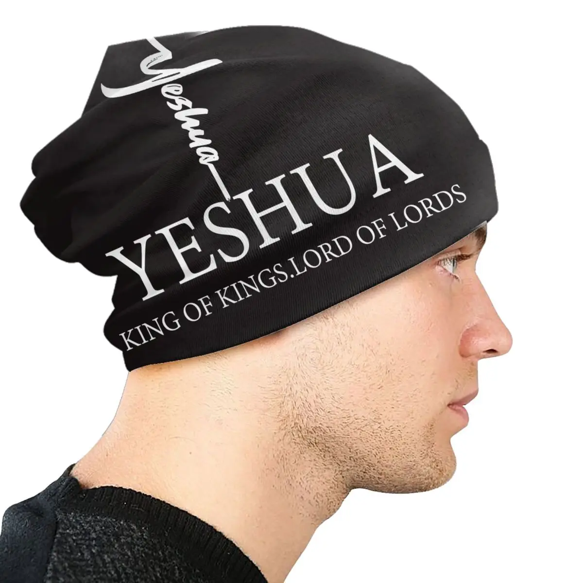 Yeshua Jesus Christian Skullies Beanies Caps Men Women Unisex Cool Winter Warm Knitting Hat Adult Religion Faith Bonnet Hats