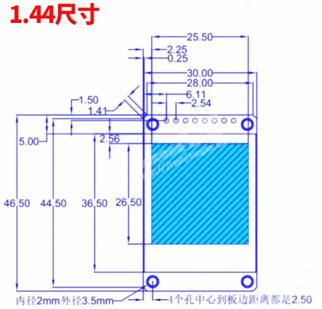 OLED 1.44 inch 128X128  Display Module 8 Pin ST7735 RGB TFT LCD Display Screen 128*128 SPI