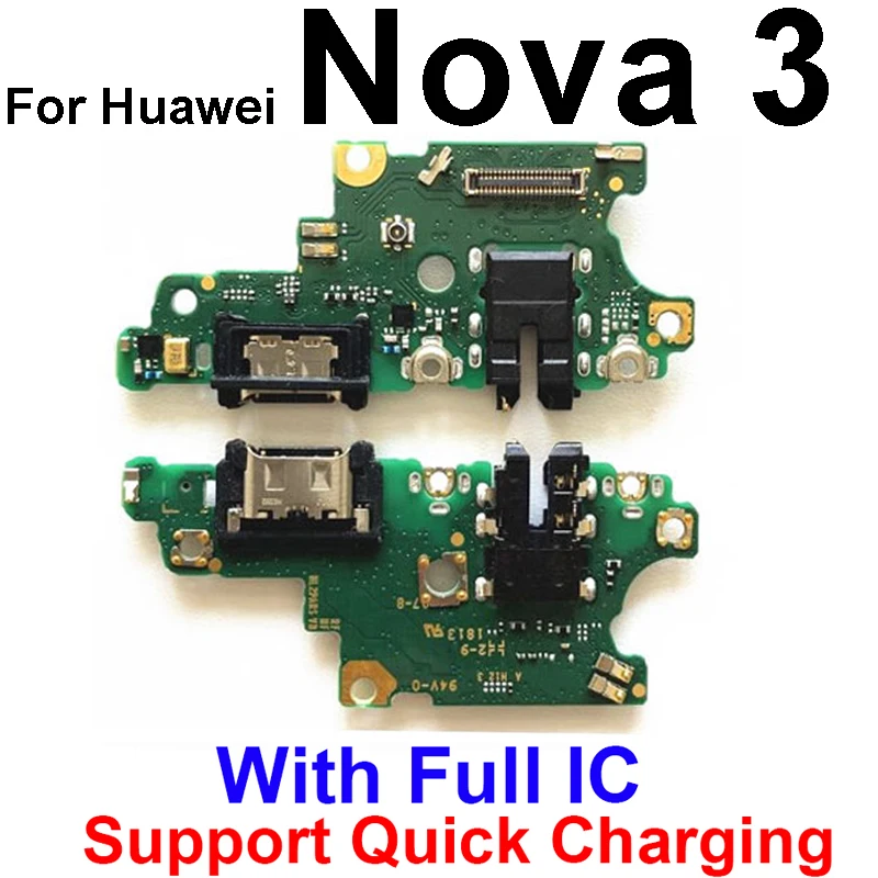 USB Charger Board For Huawei Nova 2 Plus 2I 2S 3 3i 3e USB Charging Port Board USB Board Connector Dock Replacement