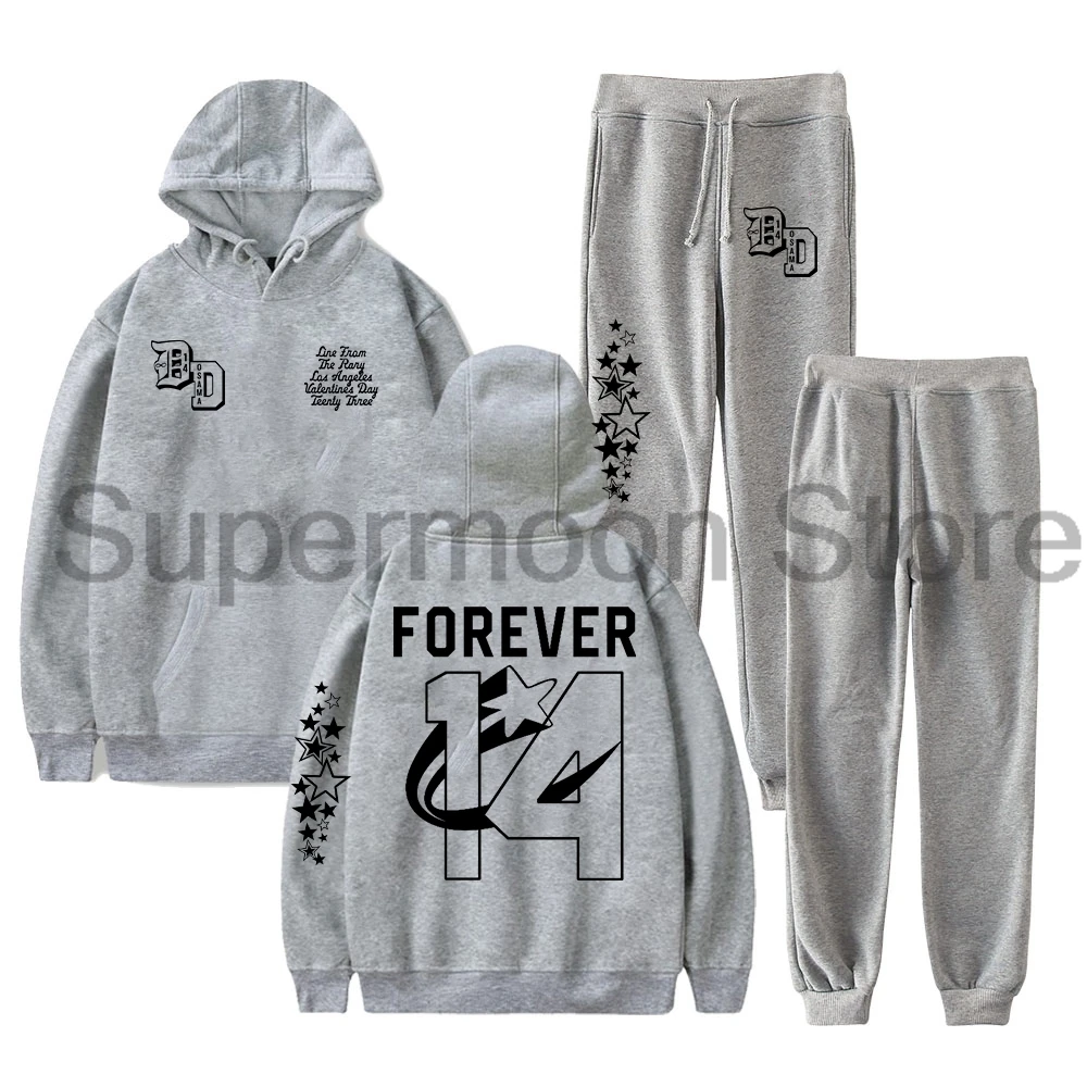 DD Osama جولة موجة جديدة 2025 للأبد 14 هوديس بنطال رياضي قطعتين مجموعة بلوزات + Sweatpants النساء الرجال الزي مجموعات