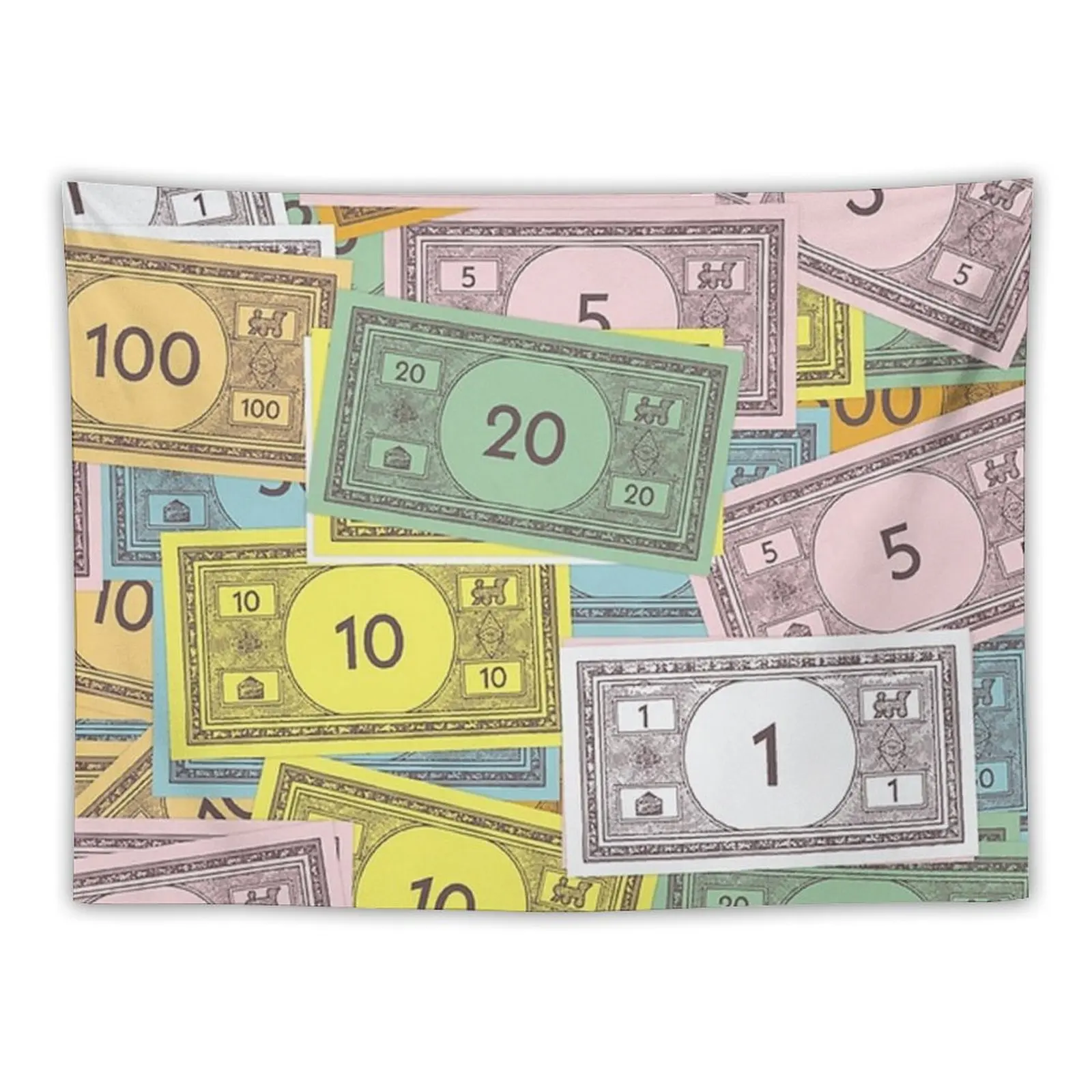 

Money Monopoly Tapestry Home Decor Aesthetic Wall Deco Cute Decor Tapestry