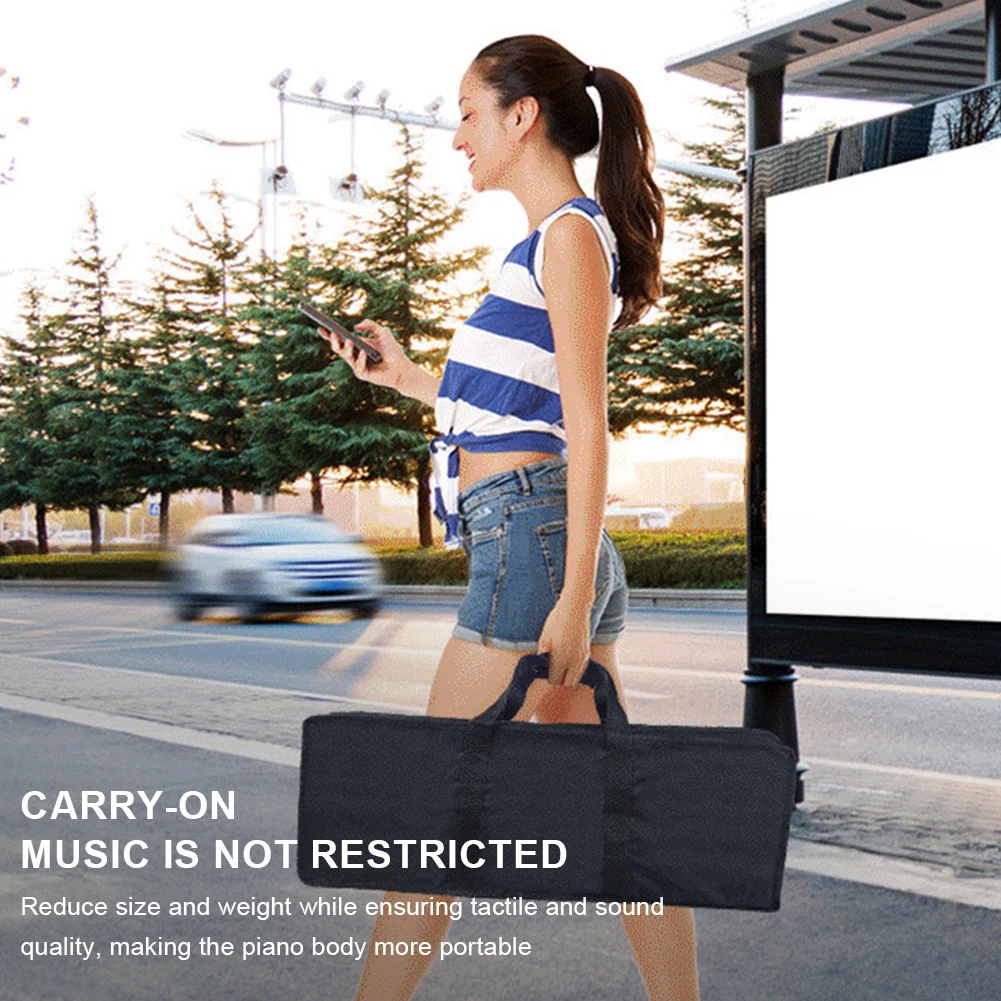 لوحة مفاتيح بيانو قابلة للطي مكونة من 88 مفتاحًا مع بيانو رقمي BT MIDI مع دواسة حامل الموسيقى الورقية وحقيبة البيانو البيانو الإلكترونية القابلة للطي