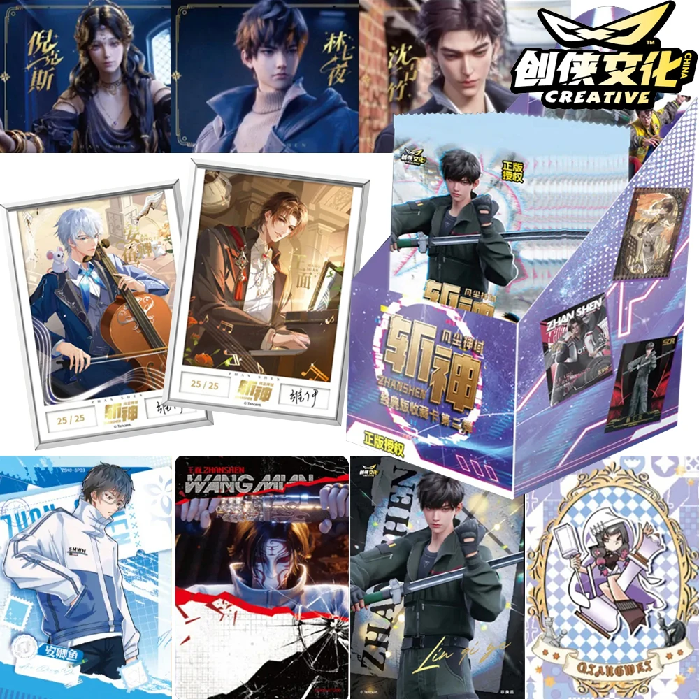 

Original Slay The Gods Collection Cards Popular Creative IP Figure Cool Line Draft Flash Cards Novel Animation Trend Peripheral