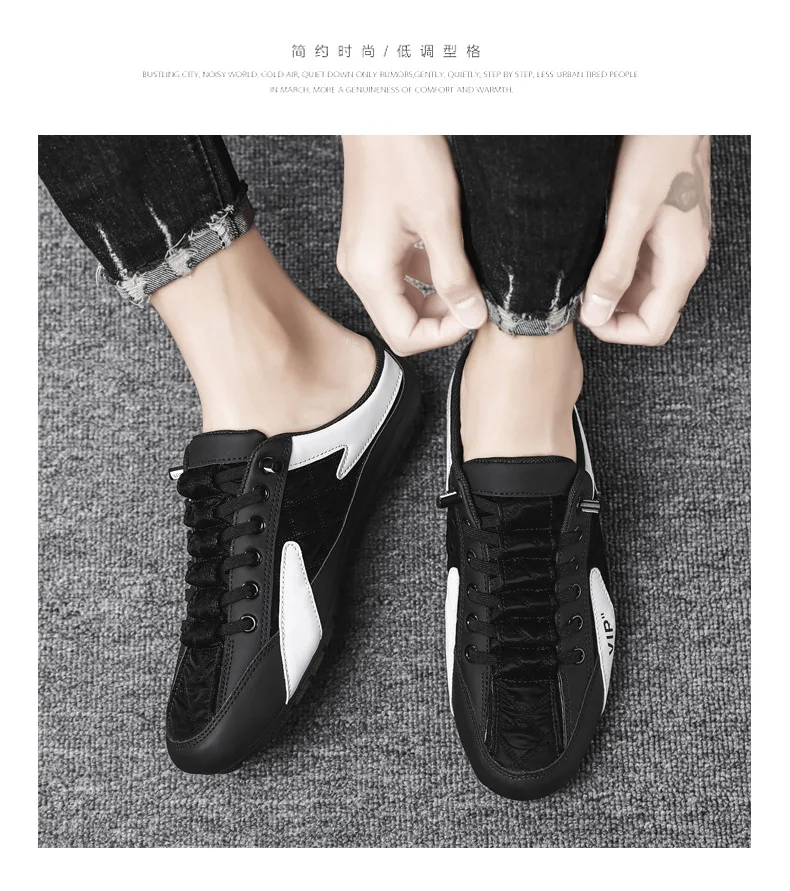 

Summer Thin Section Baotou Half Slippers 2025 Fashion men New Style lat-soled Wild Flat-bottomed