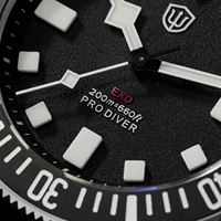 Watchdives EXD 40Mm Titanium Dive Watch Man VH31 Sweep Quartz Watches 200 Waterproof Ar Sapphire BGW9 Luminous 316L Wristwatch photo 6